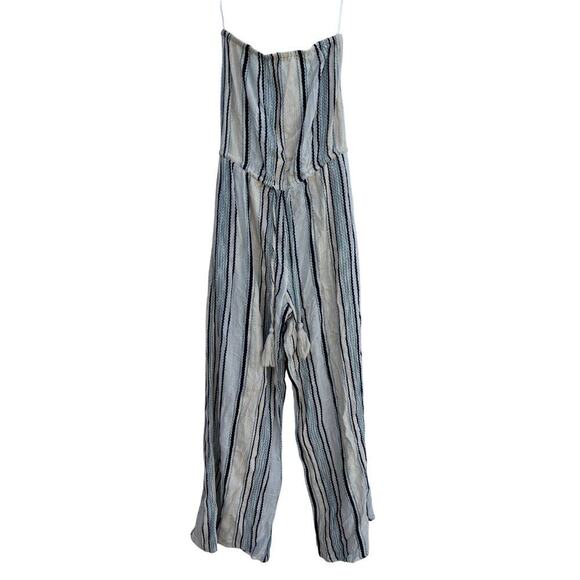 NWT Elan‎ Strapless Jumpsuit, Striped, Boho, Size Small - Picture 2 of 8